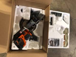 RIDGID 18V Brushless Cordless 7-14 in. Dual Bevel Sliding Miter Saw (Tool Only)   Customer Returns See Pictures