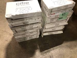 Lot of Ivy Hill Tile Moze White 3 in. x 12 in. 9 mm Ceramic Wall Tile (22-Piece) (5.38 sq. ft. Box)  Customer Returns See Pictures