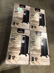 Lot of Pelonis 1,500-Watt Digital Electric Oil-Filled Radiant Portable Space Heater Customer Returns See Pictures