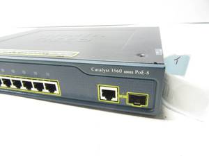 Cisco WS-C3560-8PC-S Catalyst 3560 Compact 8 10100 PoE  1 TSFP NO POE Port 1