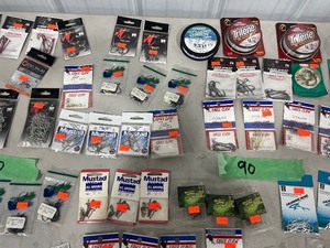 TABLE FULL OF HOOKS