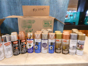 lot 11 image: 32 Cans of Spray Paint