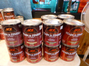 lot 14 image: 13 Cans of Ace Stain & Finish