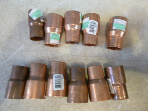 lot 262 image: 11 Copper Fittings