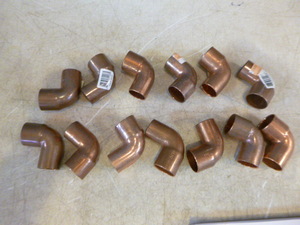 lot 270 image: 13 Copper Fittings