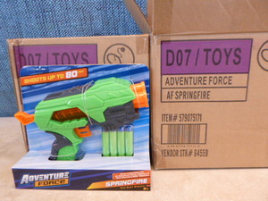 lot 122 image: 8 Adventure Force Springfire Dart Blasters