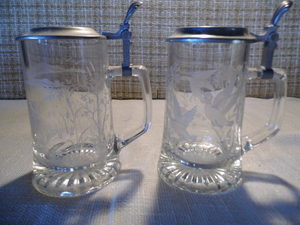 Etched Glass Mugs