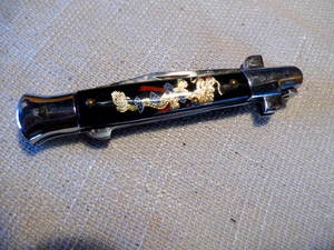 Golden Dragon Stiletto Knife