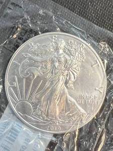 2019 AMERICAN SILVER EAGLE 1 TROY OZ .999 FINE SILVER UNC
