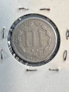 1869 US 3 CENT NICKEL