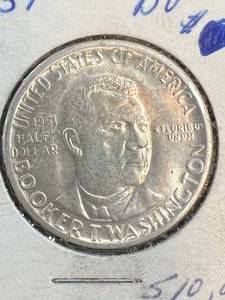 1951 US BOOKER T WASHINGTON HALF DOLLAR BU