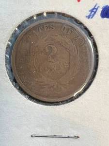 1865 US 2 CENT PIECE