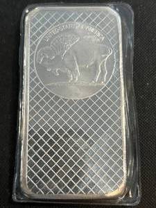 10 TROY OZ .999 FINE SILVER BUFFALO INDIAN BAR