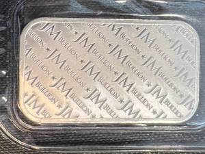 1 TROY OZ .999 FINE SILVER JM BULLION BAR