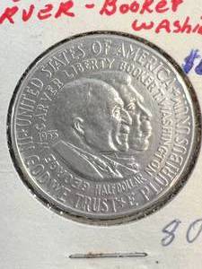 1953-D US CARVER-BOOKER T WASHINGTON HALF DOLLAR