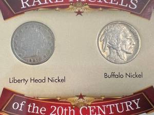 RARE NICKELS OF THE 20TH CENTURY 2 COIN SET