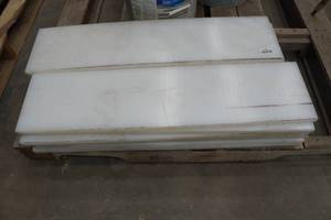 14 Planks of Quadrant TIVAR 1000 Natural Plate Multi-Purpose Polymer