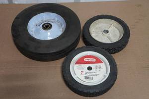 3 Hard Tire Utility Wheels