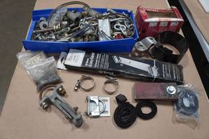 Assorted Hardware - Bolts, Nuts, Clamps