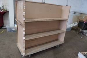 Rolling Double Sided Metal Cart