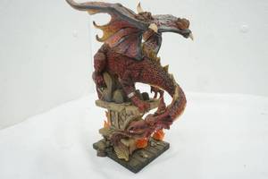 lot 8 image: Dragon Statue A Dragon On Castle Chimney