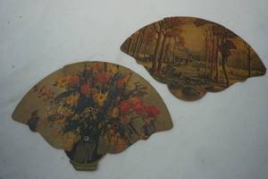 lot 62 image: Vintage Advertising Fans from 1940s