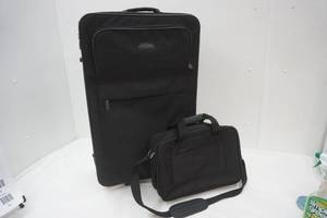 lot 69 image: Large Luggage On Wheels, and Black Briefcase