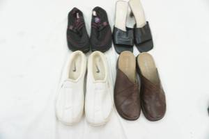 lot 209 image: Variety of Ladies Size 7 Slip on shoes & Op Pair of water shoes