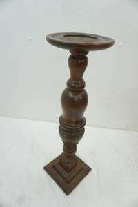 lot 244 image: Wooden Candle Stick Holder 22 Tall