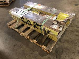 8 Boxes of TrafficMaster Grey Oak 7 mm T x 8 in. W Laminate Wood Flooring (23.9 sqftcase)   Customer Returns See Pictures