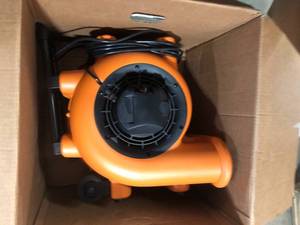RIDGID 1625 CFM 3-Speed Portable Blower Fan Air Mover with Collapsible Handle and Rear Wheels for Water Damage Restoration  Customer Returns See Pictures