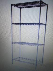 lot 7 image: Alera� Wire Shelving Kit, 4 Shelve...