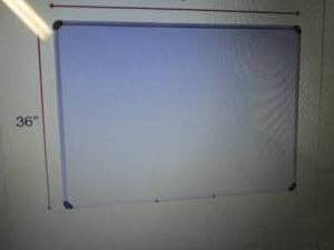 lot 11 image: Magnetic Dry Erase Board 48x36 inch...