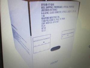 lot 17 image: Skilcraft Record Archival Storage B...