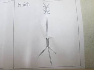 lot 30 image: Metal Coat Rack- assembly required...