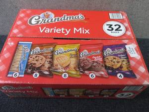 lot 86 image: 84.47 oz Box Grandmas Variety Mix ...