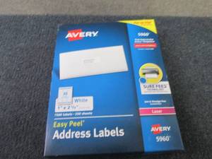 lot 90 image: Avery Easy Peel Printable Address L...
