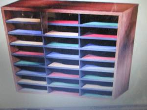 lot 114 image: Fellowes 24-Compartment Literature ...