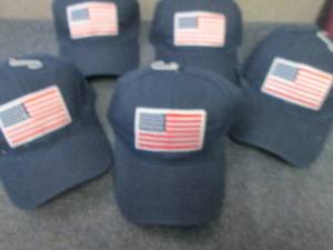 lot 157 image: 5- US Flag Caps...