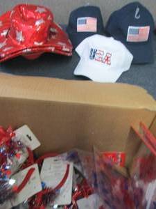 lot 175 image: Box of Patriotic Items...