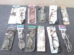 lot 186 image: 12 pr Assorted  Reading Glasses...