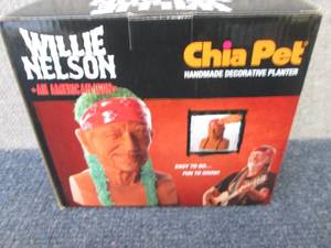 lot 200 image: Willie Nelson Chia Pet...
