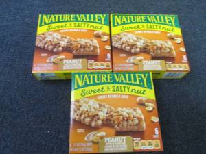 lot 344 image: 3 Boxes Nature Valley Sweet N Salty...