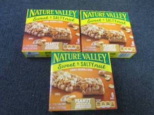 lot 345 image: 3 Boxes Nature Valley Sweet N Salty...