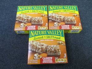 lot 347 image: 3 Boxes Nature Valley Sweet N Salty...