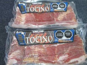 lot 366 image: 2- 1lb FROZEN Kirkland Bacon(Tocino...