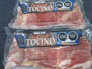 lot 367 image: 2- 1lb FROZEN Kirkland Bacon(Tocino...