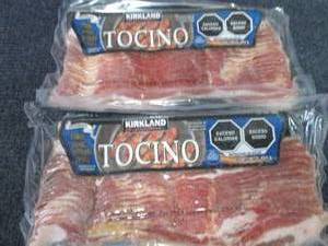 lot 371 image: 2- 1lb FROZEN Kirkland Bacon(Tocino...