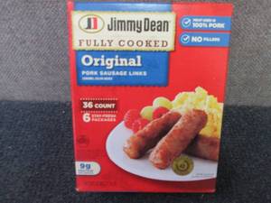 lot 390 image: 28 oz 36 ct FROZEN Jimmy Dean  Orig...