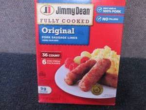 lot 397 image: 28 oz 36 ct FROZEN Jimmy Dean  Orig...